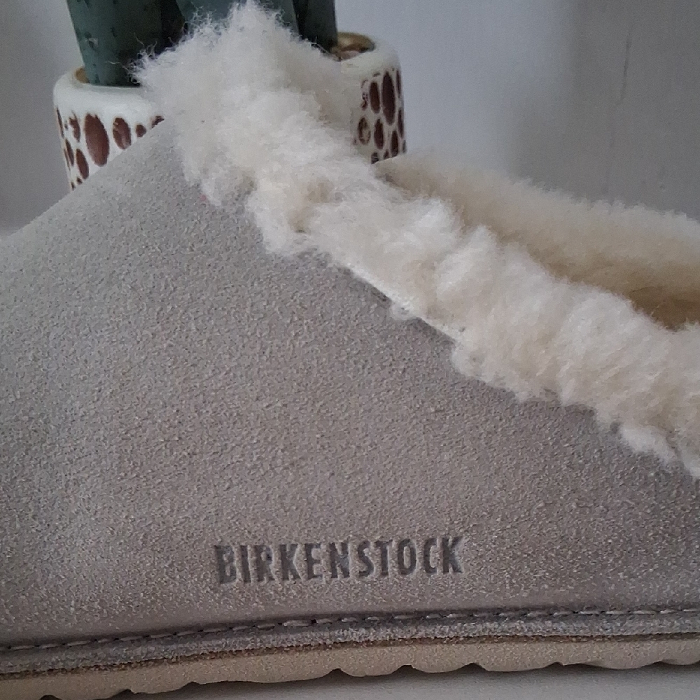 Birkenstock Zermatt EU 38 / Women’s 7–7.5 Shearling Clog Slippers - Picture 3 of 14